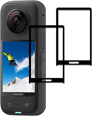 ULBTER Pellicola protettiva per Insta360 X3 360 Protezione【2 pezzi】 Vetro Temperato Schermo LCD 0,3 mm durezza 9H anti-bolle Accessori