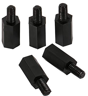 100 Stück M2 M3 M4 Nylon-Sechskant-Abstandshalter, Distanzhalter, Kunststoff-Nylon-Sechskant-Abstandshalter mit Innengewinde, Rundkopfschraubenmutter