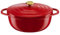 TEFAL E2548904 Air cocotte légere ovale 30x23 cm, fonte d'aluminium rouge, tous feux dont induction