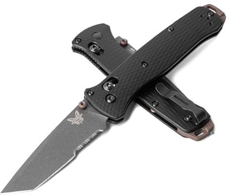 Benchmade - Bailout 537 Taktisches Messer mit schwarzem Aluminiumgriff (537SGY-03)