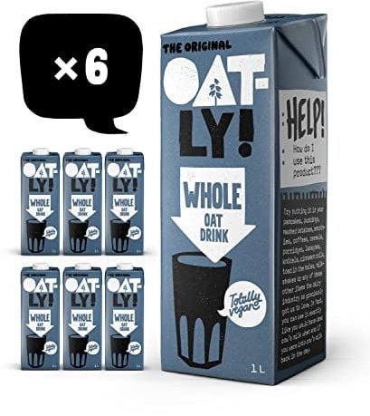 Oatly Whole Oat Drink 1 Litre (Pack of 6)