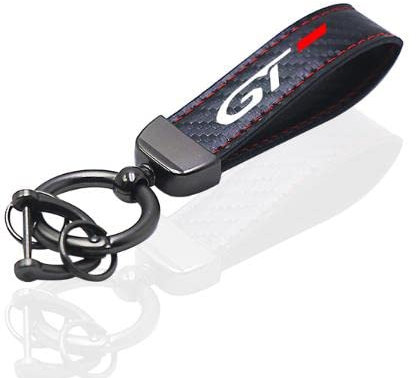 LEARNE Accessoires de Voiture Porte-clés en Fiber de Carbone pour Peugeot GT GTI Gtline 508 5008 3008 208 2008 308 107 206 Llaveros Para Hombre Porte-clés,GT-B