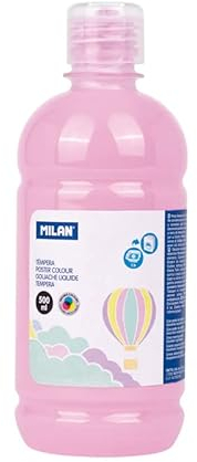 MILAN® Botella témpera 500 ml rosa pastel