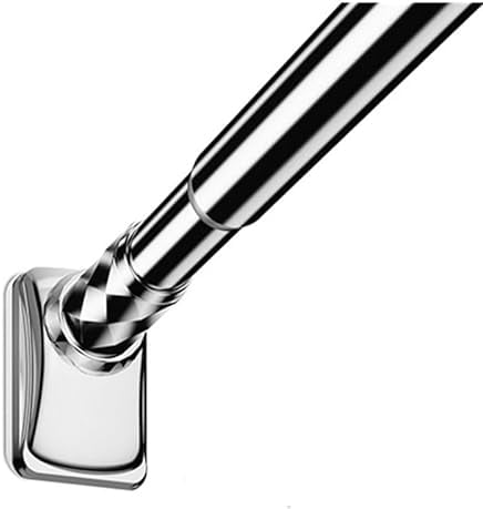 Gardinenstange Ohne Bohren, 0.4m-4.0m, Ø32mm Teleskop-Duschvorhangstange, Ausziehbare Teleskopstange, Klemmstange Lange verstellbare Gardinenstange für große Fenster (1.1-1.9m, Edelstahl)