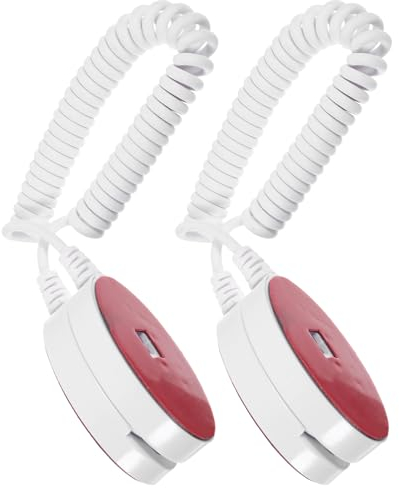 YARNOW 2 x Remote Control Lead, Retractable Cable for TV Remote Control Holder, Anti-Lost Rope for TV, DVD Players and Game Consoles, Safety Cable for Remote Controls