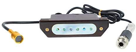 Micro de Guitare Acoustique Micro de Guitare à Double Bobine Micro de Guitare électrique, Micro de Guitare Léger à Double Bobine en Bois de Rose Micro de Guitare Acoustique pour