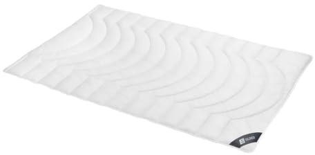 Spessarttraum Bettdecke Silber, 135x200, Faserbettdecke, extraleichte Sommerdecke, 100% Polyester, Made in Germany, Oeko-TEX, Allergiker geeignet