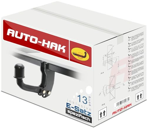AUTO-HAK Gancio di traino fisso compatibile con Fiat 500L 02.2015- + kit elettrico 13-poli specifico