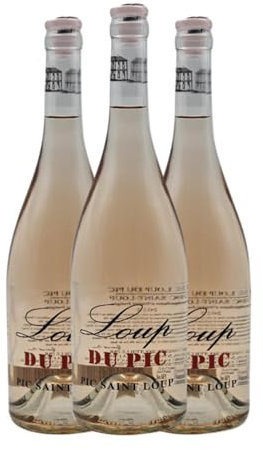 Château Puech-Haut Pic Saint Loup Rose Joven 75 cl Vino rosado (Caja de 3 Botellas de 75 cl)
