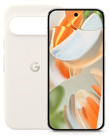 Google Pixel 9 Pro - Unlocked Android Smartphone with Gemini, Triple Rear Camera System, 6.3 Super Actua Display - Porcelain, 256GB + Pixel 9 & Pixel 9 Pro Case - Porcelain