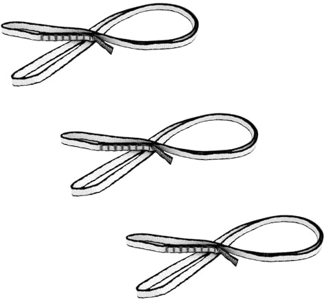 NewDoar Kletterschlinge 10mm Dyneema Schlingen Läufer 22 kN 4950lb Kletter Utility Seil Felsklettern, Erstellen von Ankersystemen, Abseilausrüstung, perfekt für Baumarbeiten