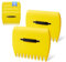 2 Paires de Ramasse Feuilles - Design Ergonomique et Léger pour Ramasser Les Feuilles sans Effort, Rateau a Feuille Robuste en avec Poignée - pour Nettoyer la Pelouse (Yellow)