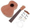 VICASKY 1 Satz 23 Zoll Ukulele Instrumente Bausatz Heimwerken Bausätze Hackbrett Ukulele Selber Machen Diy Ukulele Material Kit Bemalbare Ukulele Semi-craft-ukulele-kit Mahagoni