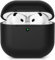 AOTUAO Hülle Kompatibel mit AirPods 4 Hülle Case (2024), Weiches Silikon Stoßfeste Schutzhülle für AirPods 4. Generation Case Cover mit Voller Sturzschutz, Front-LED Sichtbar, Schwarz