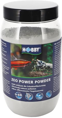HOBBY Aquaristik Zeo Power Powder I 700 g I Zeolith-Pulver für Aquarien I Aquarium Filtersubstrat zur Wasseraufbereitung I hochwertiges Filtermaterial für Süß- und Meerwasseraquarien