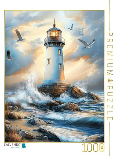 CALVENDO Puzzle Wegweiser der See – EIN Licht für Seefahrer | 1000 Teile Lege-Größe 64 x 48 cm Foto-Puzzle für glückliche Stunden