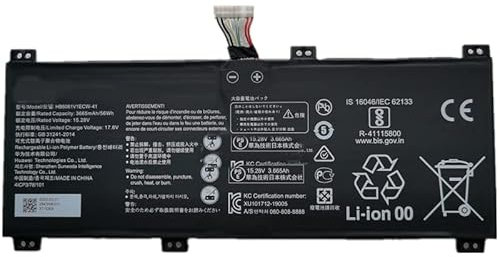 Laptop Battery Compatible for Huawei HB6081V1ECW-41 MagicBook Pro 2020 Honor Hunter V700 PC