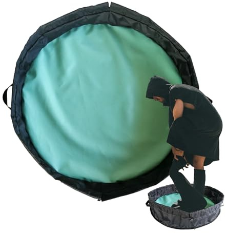 SVCEQZE Alfombrilla de Cambio de Ropa de Buceo, Alfombrilla de Cambio para natación, Equipo de Surf, Ropa de Piscina, Camping, Deportes al Aire Libre, Kayak
