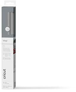 Cricut Permanent Adhesive Vinyl Sheet | 30.5 cm × 1.2 m | Gloss Silver | Self-Adhesive Vinyl for All Cutting Machines
