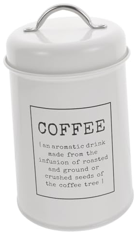 COLLBATH Contenitore Ermetico per Zucchero Caffè e Tè in Metallo Resistente con Coperchio Barattolo da Cucina Pratico e Decorativo per Conservazione Snack e Dolci