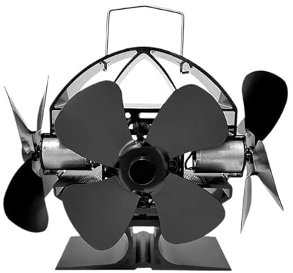 ZGJIAJU Ventilador Estufa Leña Ventilador De Estufa Alimentado Por Calor Chimenea Térmico Silencioso Ventiladores Ecológicos For Leña Activados