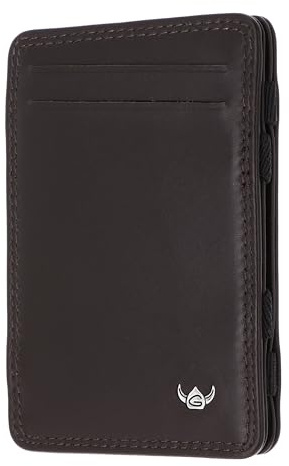Golden Head Leder Kartenhalter Polo RFID Protect Wunder-Börse 4044 Dunkelbraun