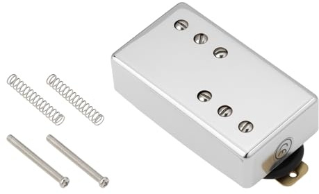 ECSiNG Micro Guitare Manche 4 Fils 50mm 7-8K Humbucker Compatible Avec LP Guitare Chrome