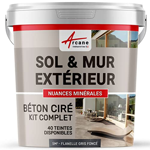 Komplettset – Béton Ciré extérieur – Arbeitsplatte – Feinputz/Sichtbeton.