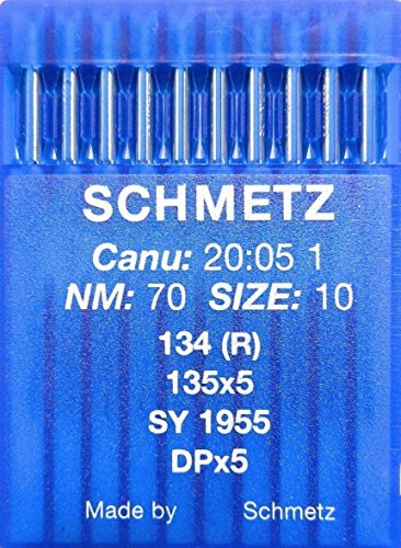 SCHMETZ 10 Rundkolben Nähmaschinen Nadeln System 134 (R) Industrie St. 70