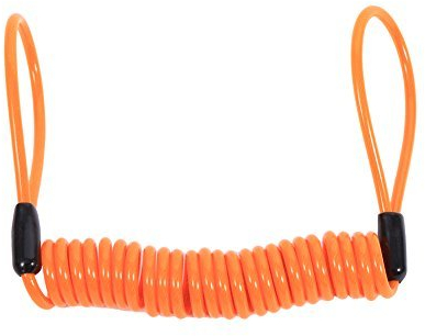 Qiilu QL00603 Antifurto a molla per moto antifurto con freno a molla(Orange)
