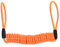 Bremsscheibenschloss, Qiilu Motorrad Fahrrad Alarm Disc Lock Diebstahl Sicherheit Frühling Erinnerung Spule Kabel(Orange)