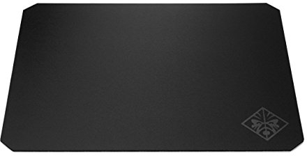 HP 200 Omen Hard Mouse Pad, Superficie Liscia e Antiscivolo, Tappetino in Tela, Texture Uniforme, Dimensione 45 x 40 x 0.4 cm, Nero