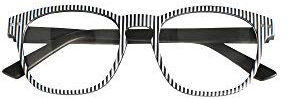 Lesebrille Michigan Weiß-Schwarz +2,50