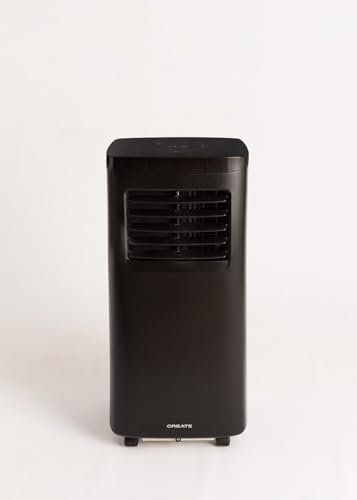 CREATE/SILKAIR HOME/Aire acondicionado portátil 3 en 1 negro/ 7000BTU, estancias hasta 20m², deshumidificador hasta 17 L/día, incluye kit de extracción de aire, temporizador, modo sleep, 780W