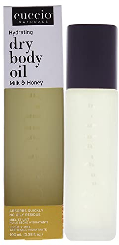 Cuccio Naturale Hydrating Dry Body Oil - Milk & Honey, Paraben-Free, 3.38 Oz