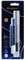 WATERMAN Graduate Allure Fountain Pen, Chrome, Chrome trims, Fine Nib + blue cartridge + Eraser rewriter, blister