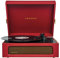 Crosley Voyager Giradischi con 2 altoparlanti, Bluetooth In & Out e AUX - Giradischi Vintage a 3 velocità - Per vinili da 7, 10 e 12 - Portatile con custodia integrata (Rosso Bordeaux)