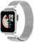 Keecuty Kompatibel für Xiaomi Mi Watch Lite Armband Redmi Watch, Metall Xiaomi Mi Watch Lite Ersatzarmband Wasserdicht Edelstahl Replacement Wrist Strap Zubehör Uhrenarmband für Redmi Watch-Silber