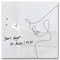SIGEL GL295 Premium Glas-Magnettafel 48x48 cm, Line Art Woman - hochglänzend, SGS geprüft, einfache Montage, incl. 3 Magnete, Artverum