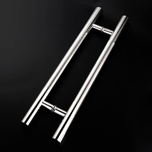 Tirador Puerta Tirador de Puerta Corredera de Cristal, Barra de Manijas de Puerta de Granero/Gabinetes en Forma de H de Doble Cara, 30 cm/50 cm/60 cm/80 cm/100 cm/120 cm/150 cm de Largo Opcional