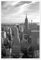Ansicht von Manhattan im Abendlicht Poster 70 x 100 cm Schwarz-Weiß Wandbilder Wanddeko