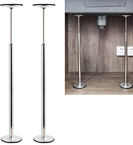 TYESTAND ST-1 Soportes para Fregadero Bajo Montaje,Ajustable Soporte de Acero Inoxidable y Aluminio para Fregadero Bajo Encimera,Sistema de Instalación y Reparación Para Fregadero de Cocina (41-56cm)