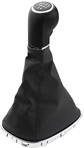 KASturbo 5 Gang Schaltknauf Kompatibel mit Opel Corsa D 2006-2014, Corsa E 2014-2019 009140093 19276456 Schwarz