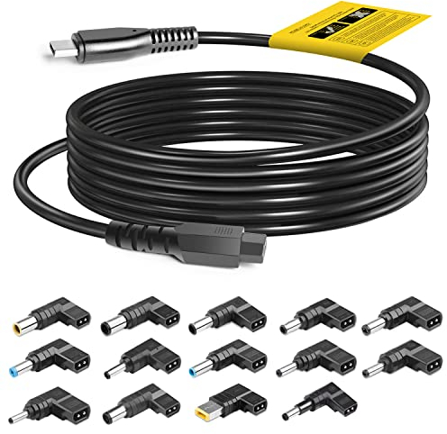 Cable de conversión Inteligente USB C Tipo c PD a Fuente alimentación Universal 12V 15V 16V 18.5V 19V 19.5V 20V Cargador para HP DELL Toshiba Lenovo Acer ASUS Sony MSI Samsung LG computadora portátil