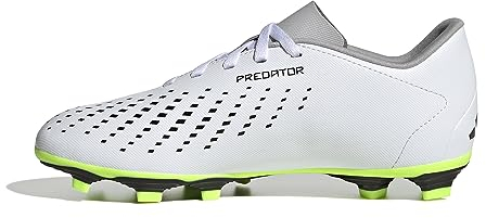 adidas Predator Accuracy.4 FxG J, Football Shoes (Firm Ground), Ftwr White/Core Black/Lucid Lemon, 38 2/3 EU