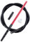 Manguera de Cachimba Shisha con Boquilla - Kitosun D-Hose Accesorios Shisha 33,5 cm mango de aluminio extraíble | Tubo de Silicona de 1,5 M | Adaptador y Junta | Resorte y Hookah Arandela (Rojo)