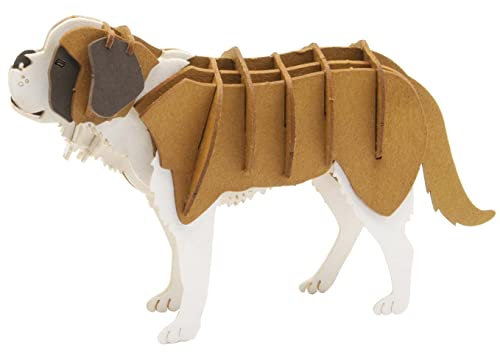 Fridolin 3D Papiermodell Bernhardiner Hund