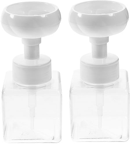 Alipis 2pcs Elegant Flower Soap Dispenser Bottles Pump Dispenser for Hand Soap Refillable