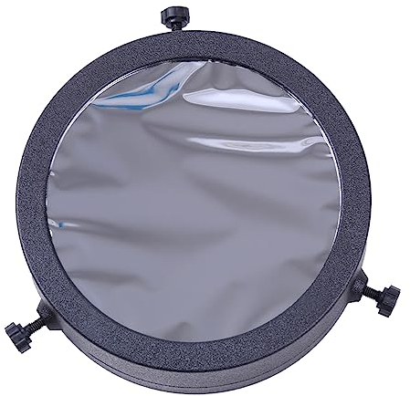 ZSYTF Langlebige Aluminiumbeschichtete Sonnenfilterfolie mit ABS-Kunststoff-Rand, 60/70/80/90 mm Teleskop-Sonnenfilterlinse, Neutraldichte 16x, Polyester, Kunststoff