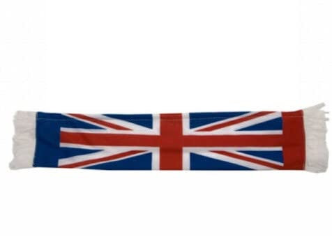 TRTO 16 x 3 Union Jack Mini Car Scarf England World Cup Football Support Useful For Union jack